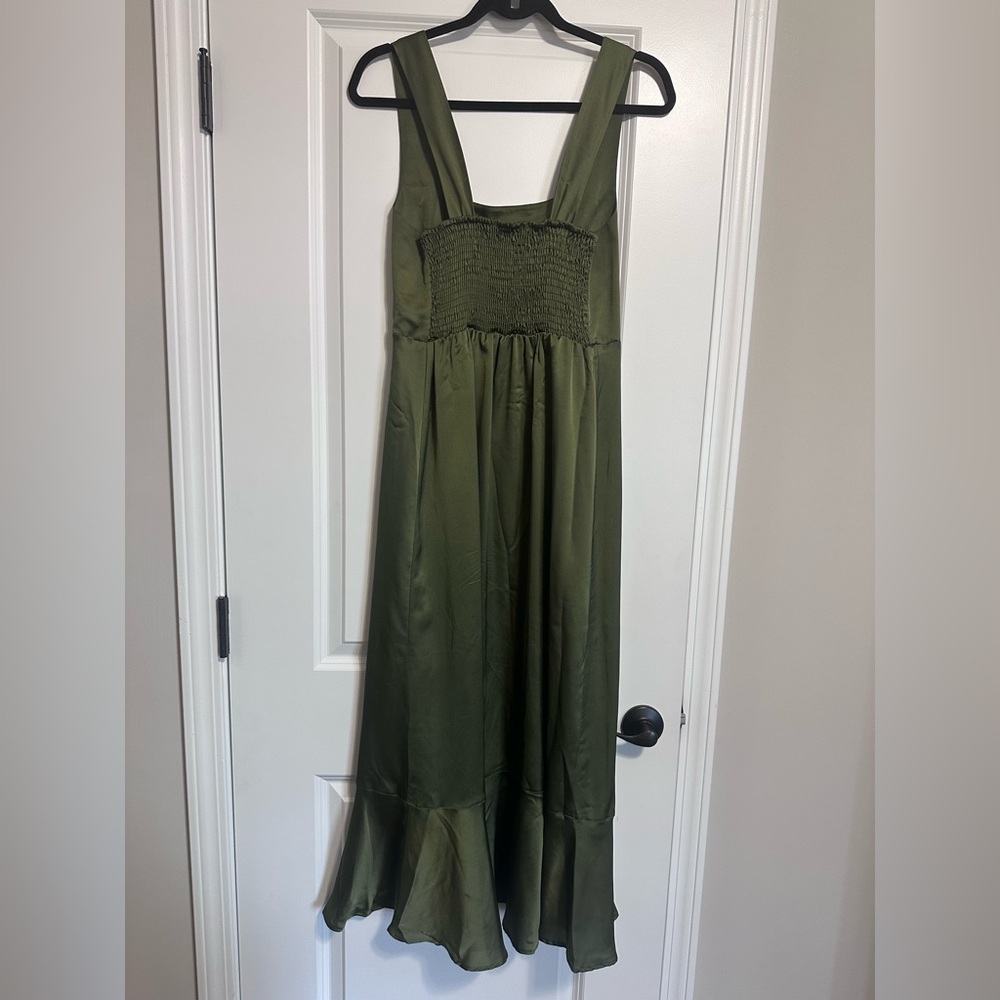 Show Me Your MuMu Olive Claire Midi Dress - Picture 4 of 5